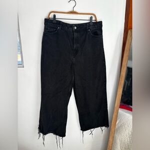 MANGO | Caroline - wide leg high rise denim | size 14